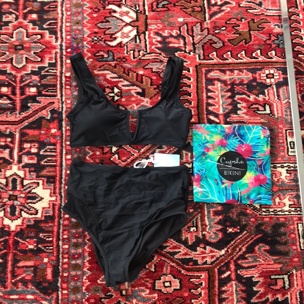 Black high waitsted bikini size S